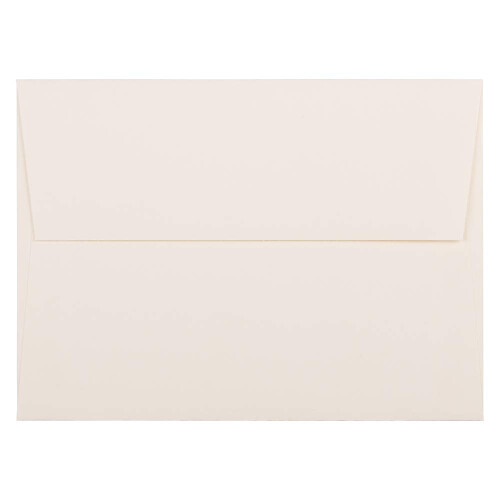 JAM PAPER A6 Στραθμόρ Πρόσκληση Φάκελοι - 4 3/4 x 6 1/2 - Φυσικό Λευκό - 50/Συσκευασία