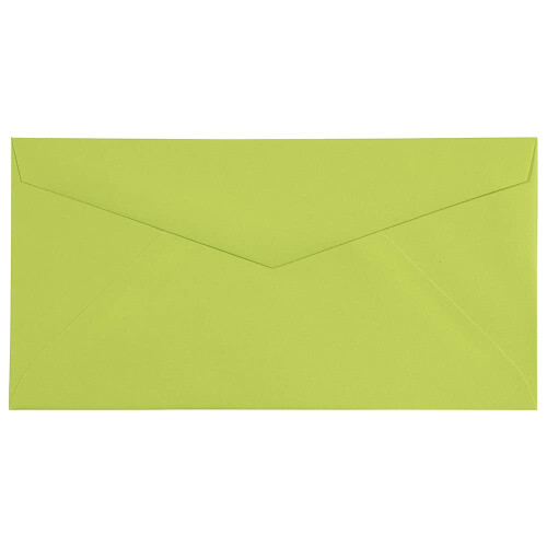 JAM PAPER Μοναρχικοί Χρωματιστοί Φάκελοι - 3 7/8 x 7 1/2 - Υπερ Πράσινο - 50/Συσκευασία