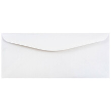 JAM PAPER #12 Επαγγελματικοί Φάκελοι - 4 3/4 x 11 - Λευκοί - 50/Συσκευασία