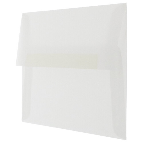 Ζωηρές Φάκελοι JAM PAPER A10 Διαφανείς 6 x 9 1/2 - Διάφανοι - 50/Συσκευασία 1