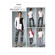 VOGUE PATTERNS V9067 Misses' Top and Pants Sewing Template ZZ (LRGXL