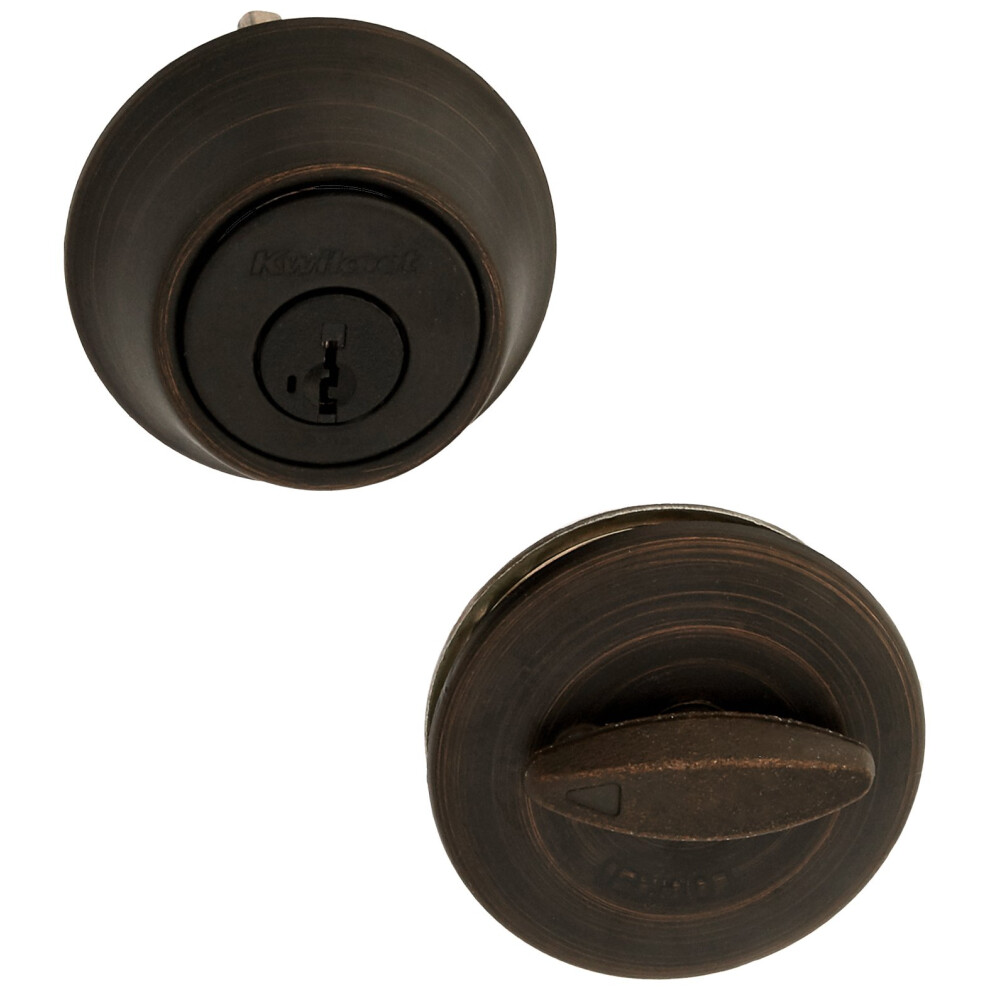 Kwikset 660 11P 660 Series 660 Single Cylinder Deadbolt  Venetian Bron-image-OPC-PFMQP7Q-NEW