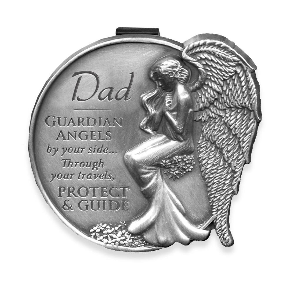 Angelstar 15681 Dad Guardian Angel Clip Accent 2-1/2-Calowy Szary-image