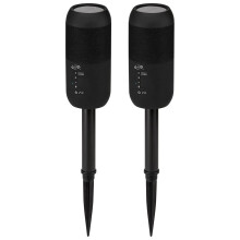 iLive ISBW240BDL ISBW240BDL Bluetooth Indoor and Outdoor Waterproof Speakers with Removable Stakes 2 Count Black