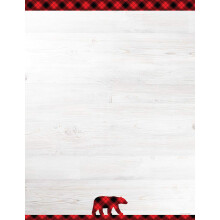 Geweldige papieren! Zwarte Buffalo Plaid Briefhoofd 8,5"""" x 11"""" 80 Count (2019119)