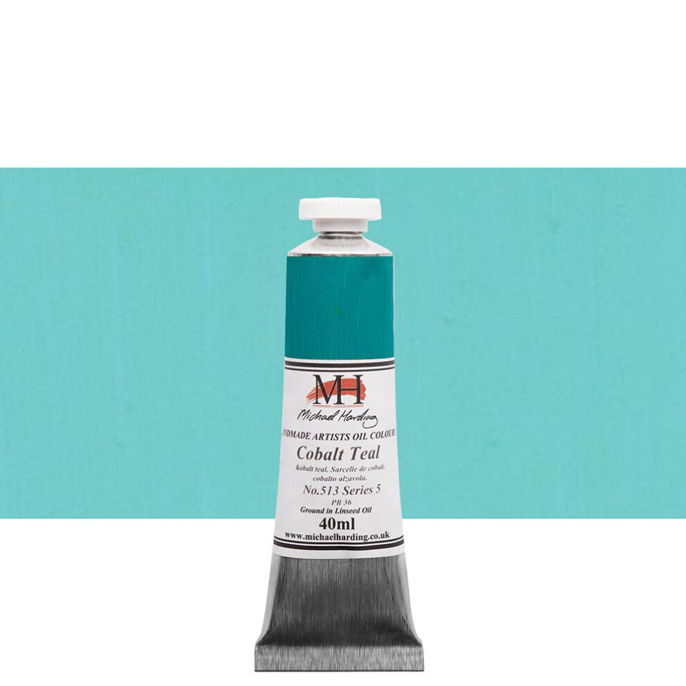 Michael Harding Artist Oil Colours  Cobalt Teal  40ml Tube  51340