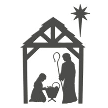 Nativity Manger Steel Die for Scrapbooking (Die199yy)