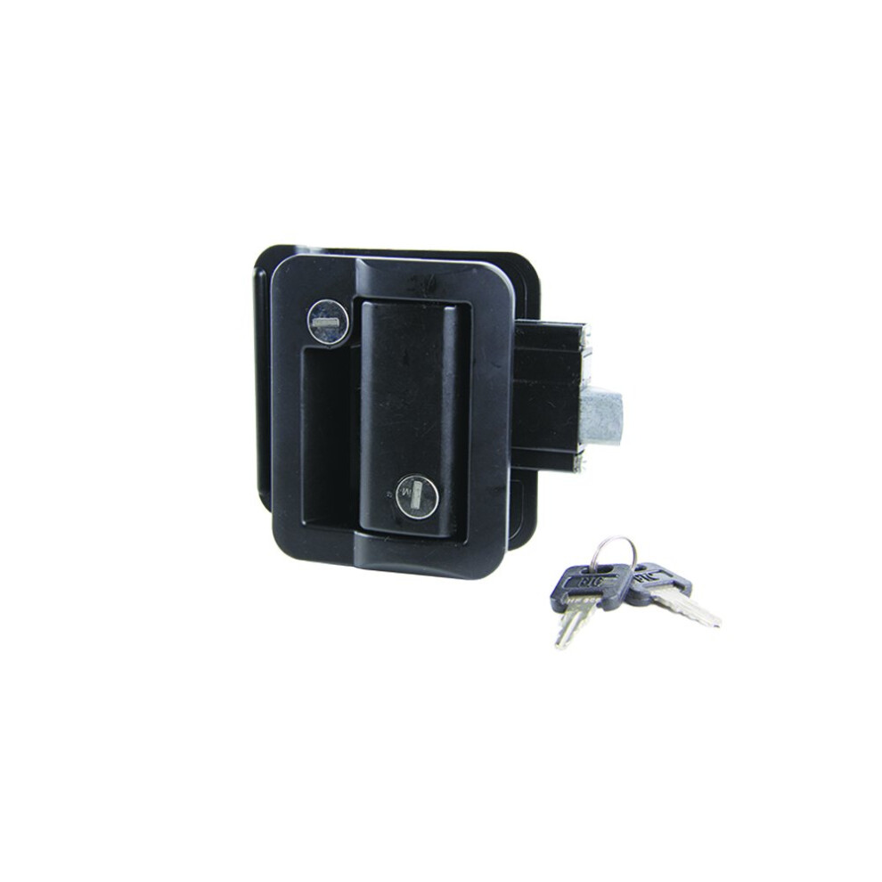 Lippert Components 239631 Global Rv Entry Door Latch Kit For Travel Trailer Black 848150012166