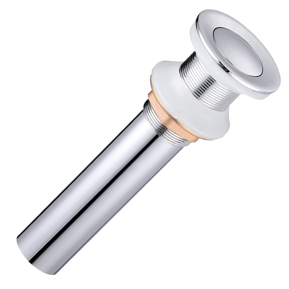 Robinet de salle de bain Aquaterior 1 3/8"""" pour vasque, lavabo, bonde escamotable sans trop-plein, chrome poli