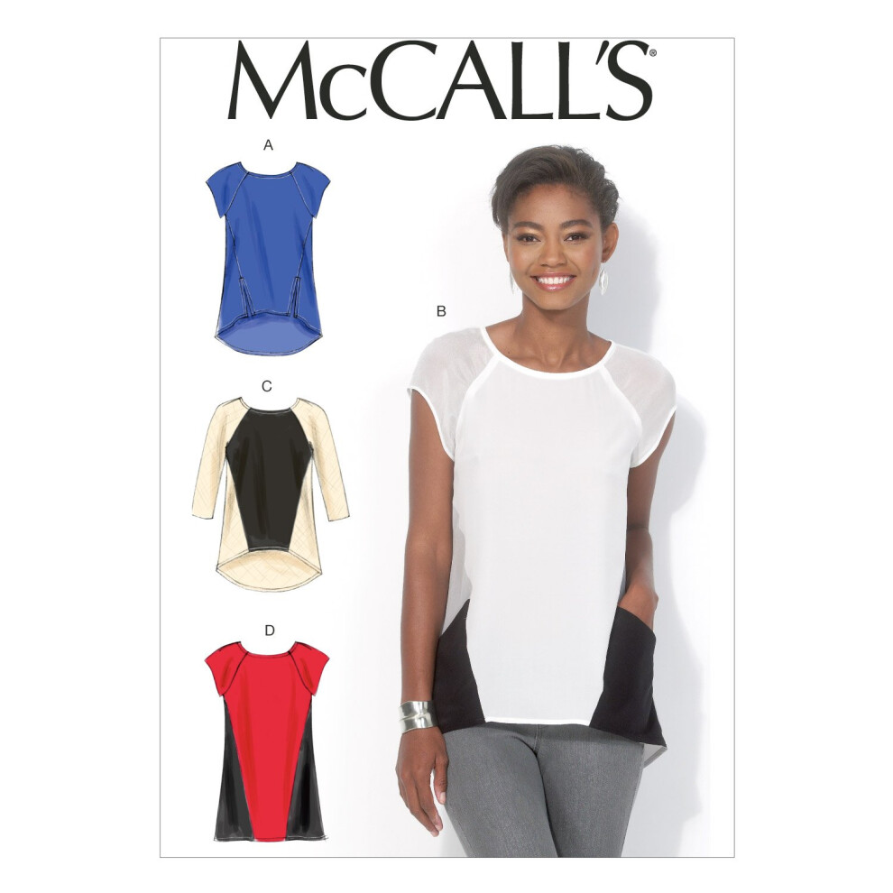 Patron de patrons McCall's M7093 pour hauts et tuniques pour femme, taille E5