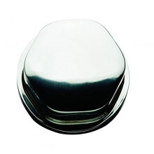 crou central Schmitt Faux - Chrome/plastique - Base 1/2 et 3/4 - pour volants moul   s