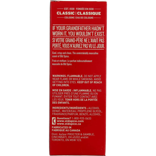 Old Spice Classic Cologne Spray 4,25 Oz 4 Pack 2