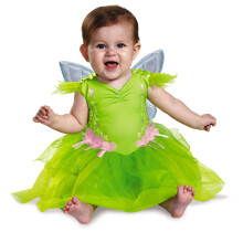 Disfraz de Campanilla de Disney para ni   as, de lujo, para beb   s y ni   os peque   os, color verde, tallas de 6 a 12 meses en EE. UU.