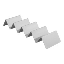 American Metalcraft MTSH5 Rustfrit stål Mini Taco Holder 4-5 Rum 6.95 """" X 2 """" Sølv