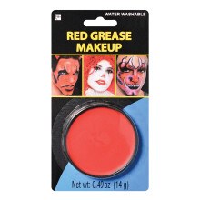 Amscan Red Grease Makeup - 0,49 oz. (balenie po 1) - pigmentovan a dlhotrvaj ci pr pravok ide lny na Halloween a divadeln predstavenia