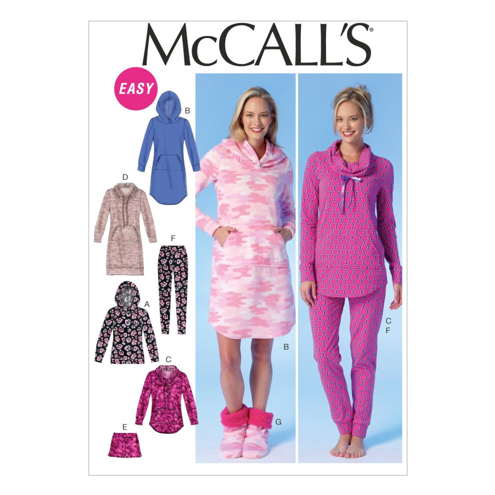 McCall Pattern Company M7061ZZ0 Patron de couture pour hauts, robes, shorts, pantalons et pantoufles pour femme ZZ LRGXLGXXL