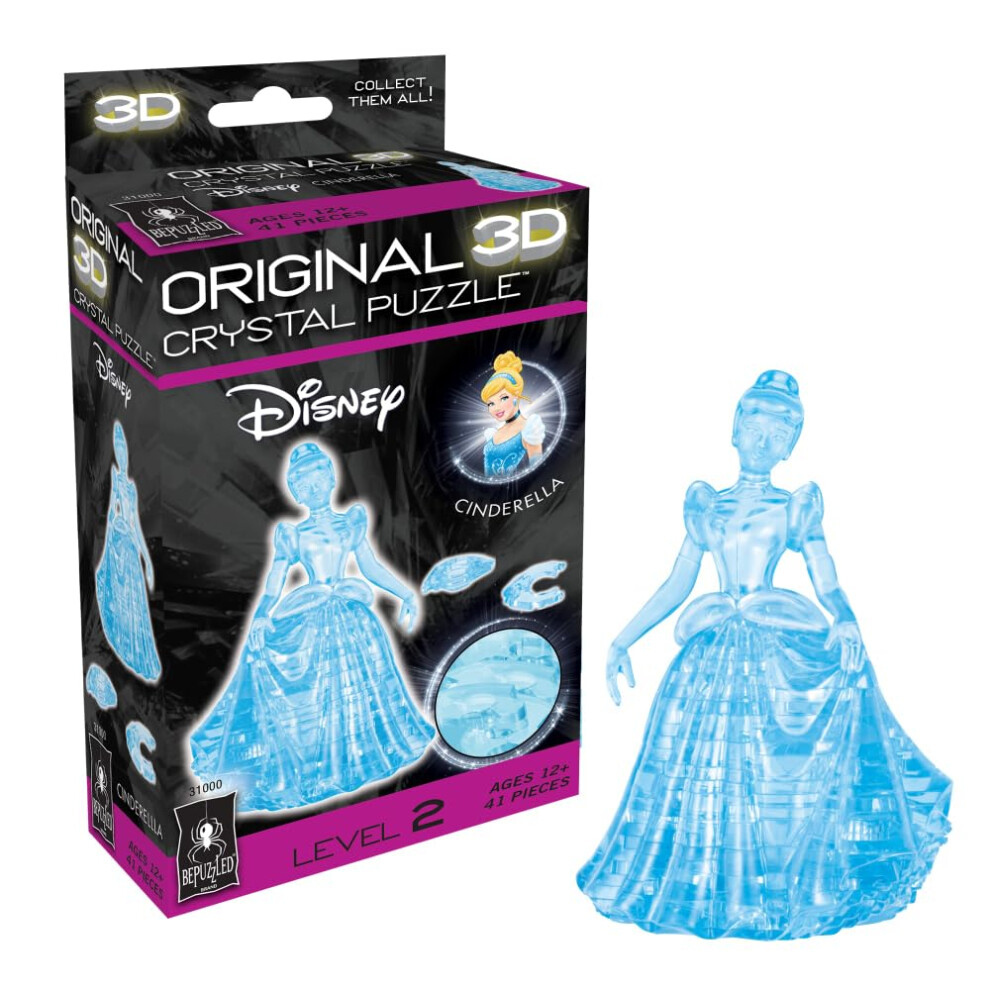 BePuzzled | Disney Cinderella Original 3D Crystal Puzzle  Ages 12 and-image-OPC-PFPPD5B-NEW