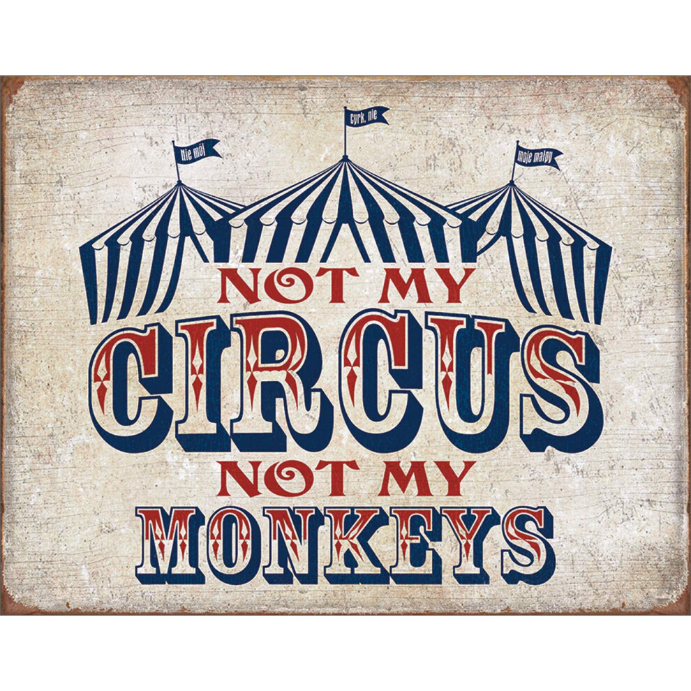 Plaque en t   le     Pas mon cirque