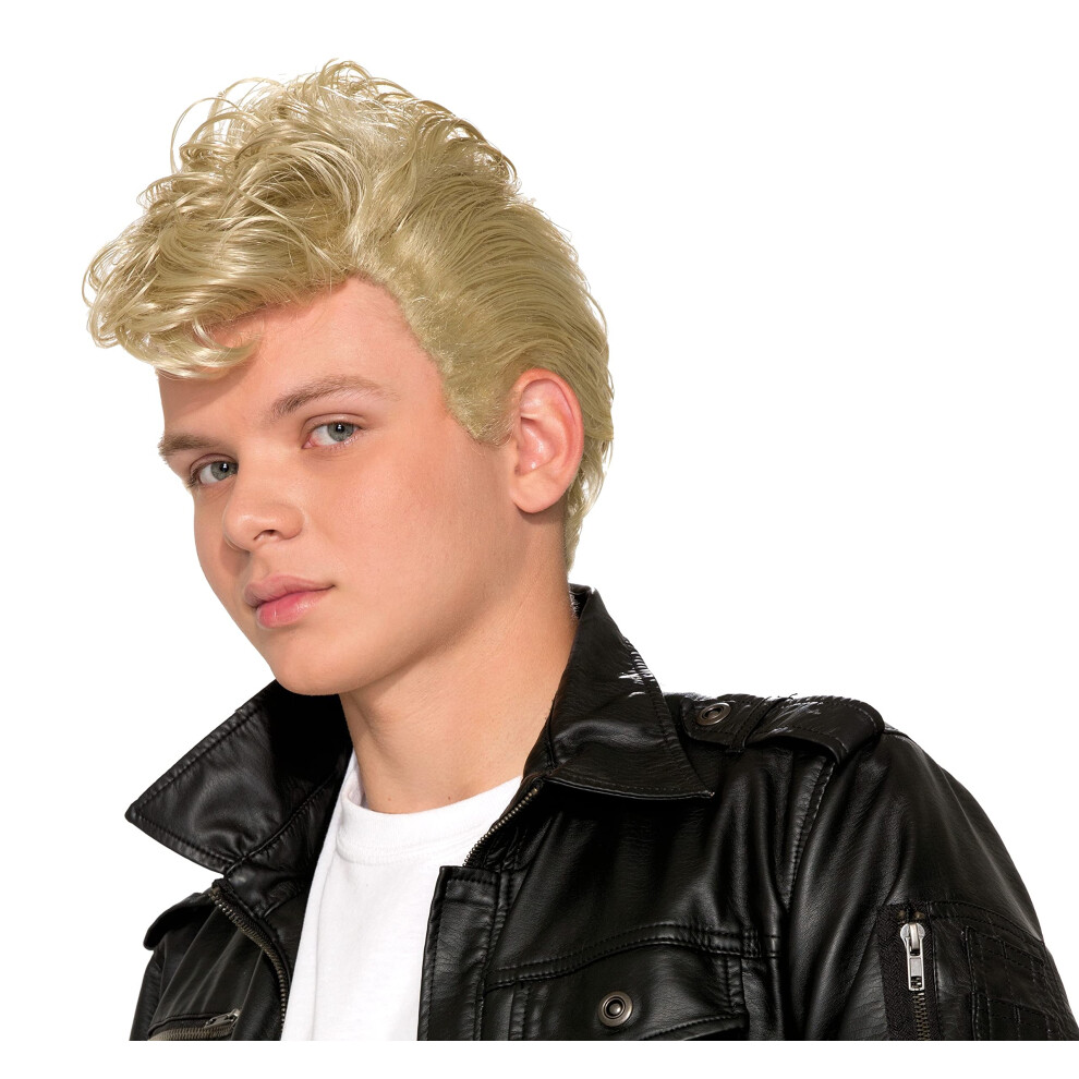 Rubies Forum Novelties Men's Standard 50'S Greaser Wig-Blonde
