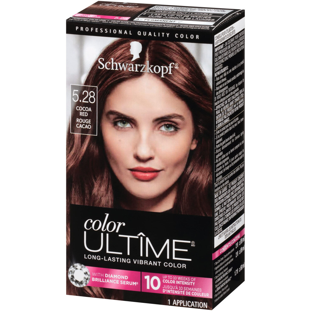 Cr   me colorante pour cheveux Schwarzkopf Color Ultime 5.28 Rouge cacao (l'emballage peut varier)