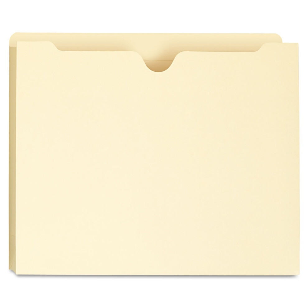 Universal One Manila File Jackets with Reinforced Tabs  Two Inch Expansion  Letter