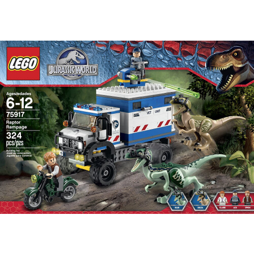Jurassic World Kit de construction LEGO Jurassic World Raptor Rampage 75917 1