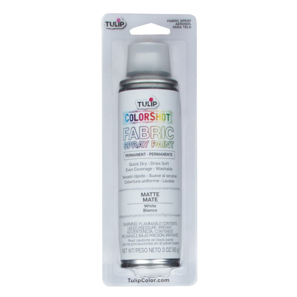 Tulip ColorShot Instant Fabric Spray Color 3oz. White
