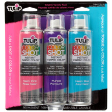 Tulip ColorShot Instant Stoffenkleur 3oz. Brights Variatie 3 Pack