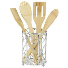 Acasa Basics Collection Collection Collection Chrome Tutlery Suport 4.62 """" X 4.62 """" X 6.50 """"