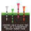 PRIDE GOLF TEE Golf-Spikes, 30 Stck, Wei, 2,75 US 3