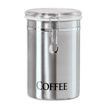 Ogidi en acier inoxydable Canister 62 Fl Oz - Coud d'egoutte etanche a air clair haut de gamme - ideal pour le rangement de rangement de cafe au