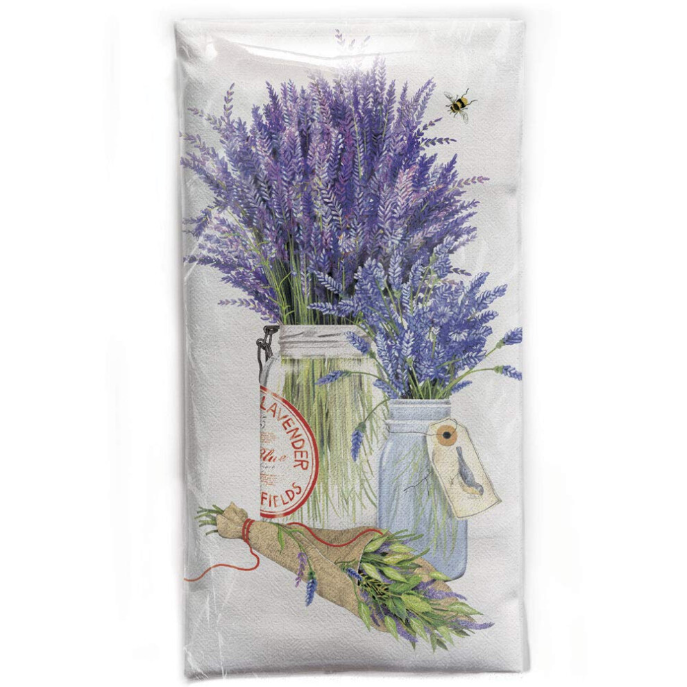 Pot     herbes Mary Lake-Thompson avec torchon     farine de lavande