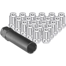 Ceco Chrome Spline Drive Tuner-Installationssatz (20 Radmuttern und 1 Schlssel), 12 x 1,50 Gewindesteigung rechts