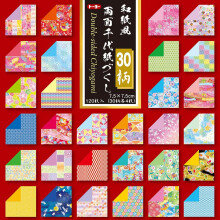 Toyo K    nnett  v   Origami Washifu Chiyogami Ryoumen Chiyogami Zukushi 7,5 cm x 7,5 cm (018061)