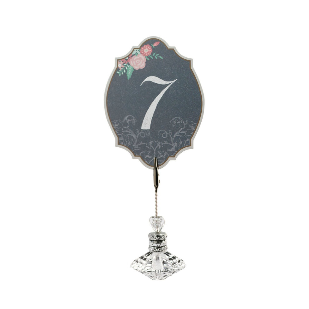LILLU Lillian Rose Vintage Chalkboard Table Numbers 1-24  Black/Pink-image-OPC-PFNGRSK-NEW