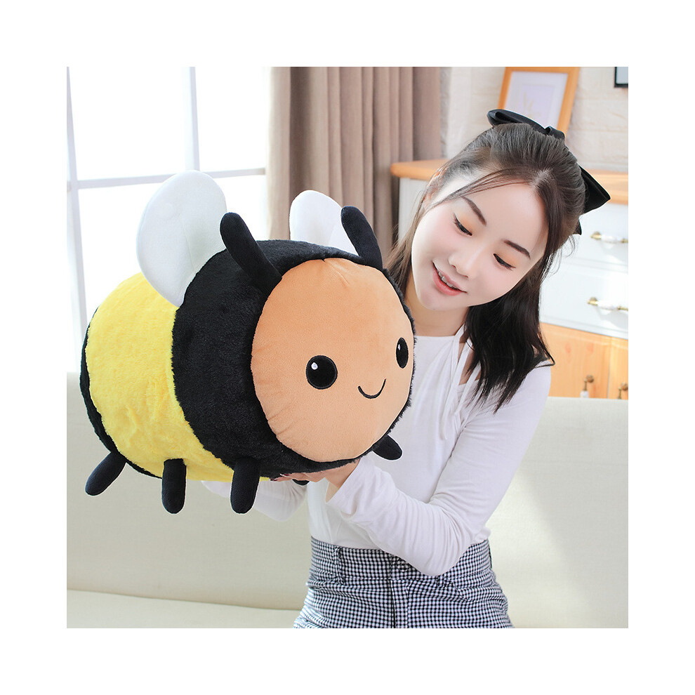(Bee, 30cm/11.81in) Ladybird Bee Insect Plush Toy Stuffed Doll Home Bedroom Kids Gift Decoration