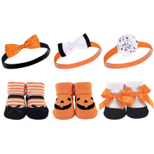Darcekov    sada Hudson Baby Unisex detsk    celenka a pono   ky Tekvica, jedna velkost