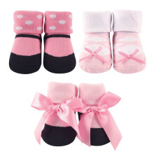 Coffret cadeau de chaussettes unisexes pour b b Luvable Friends Ballet 0-9 mois