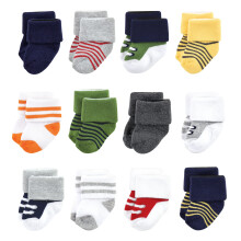 Chaussettes unisexes pour nouveau-n et b b en tissu ponge Luvable Friends Athletic 6-