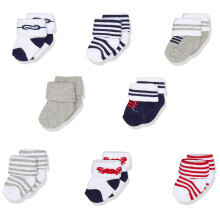 Chaussettes unisexes pour nouveau-n et b b en tissu ponge Luvable Friends, motif nautique 0-