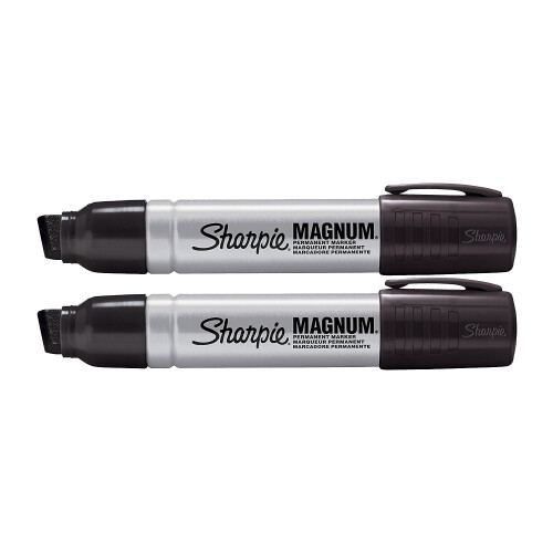 Sharpie 2er-Pack 44101 Magnum Permanentmarker, Schwarz