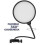 Dragonpad USA 6"""" Microfono Studio Pop Filter con Morsetto - Nero/Bianco 5