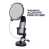 Dragonpad USA 6"""" Microfono Studio Pop Filter con Morsetto - Nero/Bianco 2