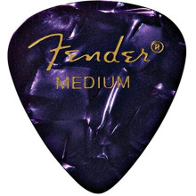 Fender Premium Celluloid Gitaar Plectrums 351 Vorm, Paarse Moto, Medium, 144-Pack