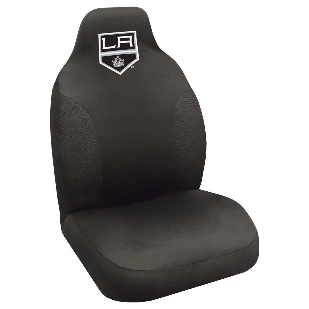 Fanmats 17163 Los Angeles Kings Embroidered Seat Cover Black 842989071639