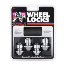 Gorilla Automotive 96641DX Chromen fabrieksstijl wielvergrendelingsset 14 mm x 1,50 draadmaat 4-pack