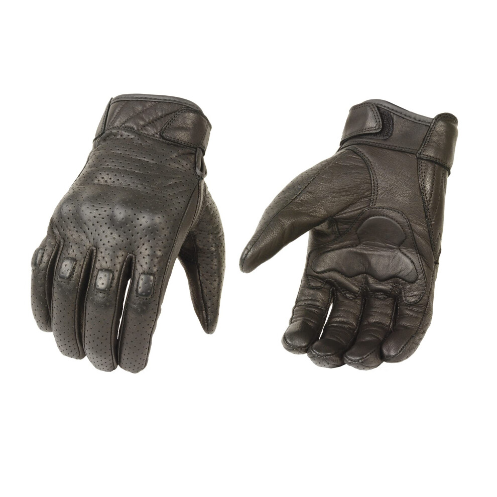 Milwaukee Leather Men's Premium Leather Perforated Cruiser Gloves MG75