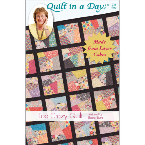 Quilt σε Μία Ημέρα - Σχέδια Έλενα Μπερνς, Πολύ Τρελό Κουβέρτα