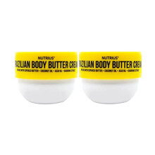 Nutrius | Crema Corporal Brasileña 2-Pack | Suave, de Rápida Absorción, No Grasosa | Con Manteca de Cupuaçu