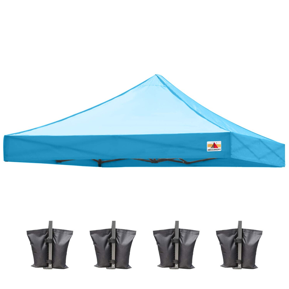 ABCCANOPY Replacement Canopy Top for Pop Up Canopy Tent 10x10  Sky Blue
